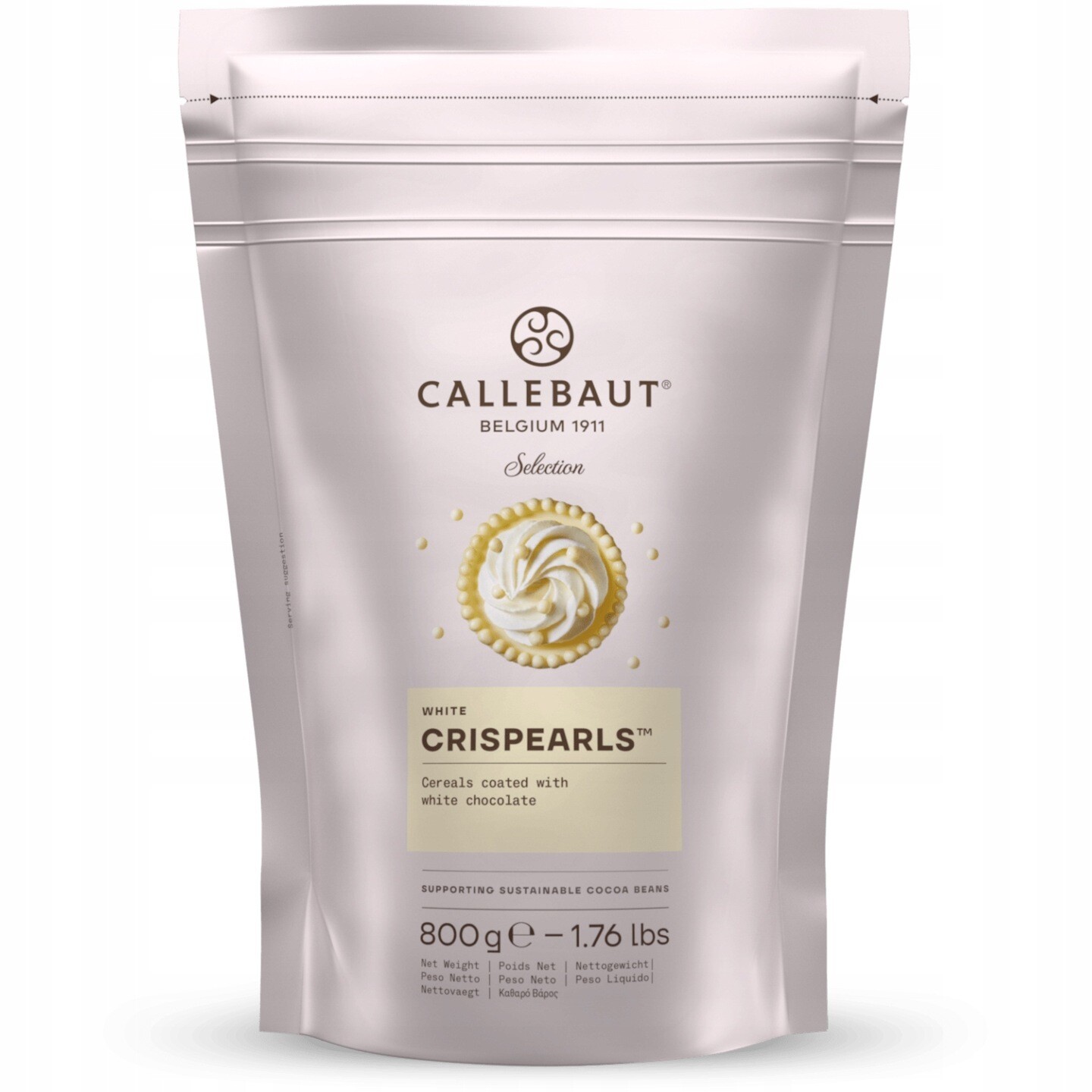 Čokoládový Posyp křupavé kuličky Mona Lisa Crispearls Callebaut Bílá Čokoláda