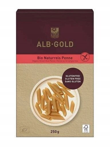 4x Alb-gold Těstoviny (rýžové) penne bezlepkové Bio 250 g