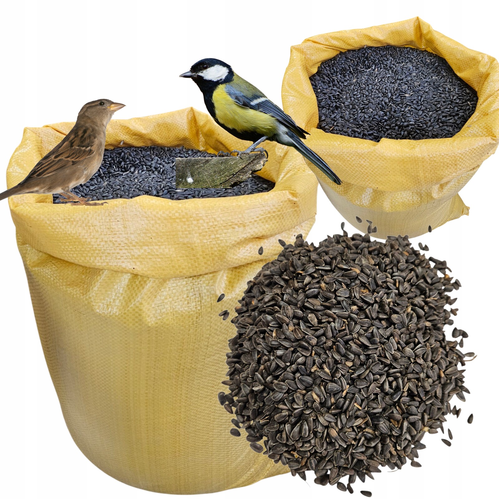 Slunečnice Černá Krmivo Zrní Pro Ptáky Krmivo Zimní 10KG