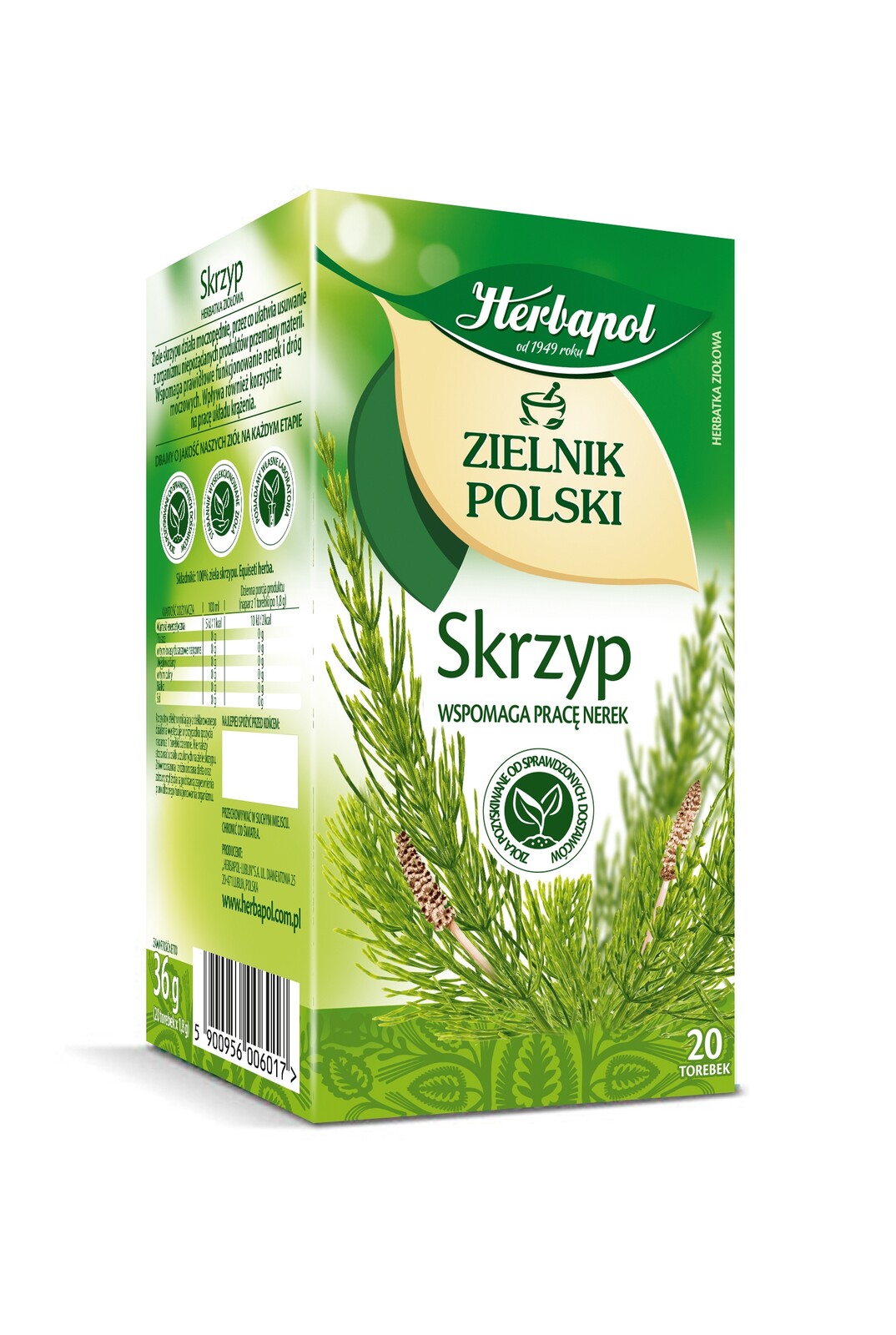 8 x Herbapol Bylinný čaj Přeslička herbářová Polský 20 sáčků