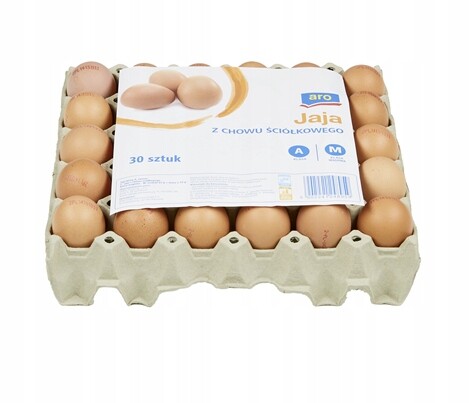 aro Vajíčka z podestýlkového chovu Velikost M 30 kusů