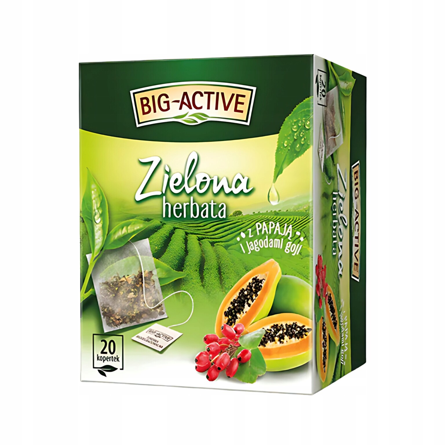 8 x Čaj Zelená papája a Goji Big Active 20x1,7 g Expresní