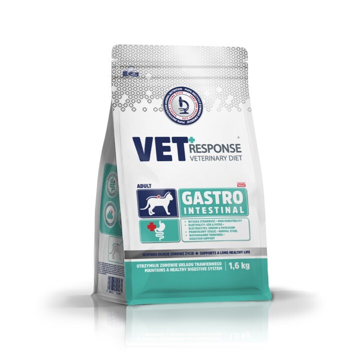 Suché krmivo pro kočky veterinární Vet Response Gastrointestinal 1,6 kg