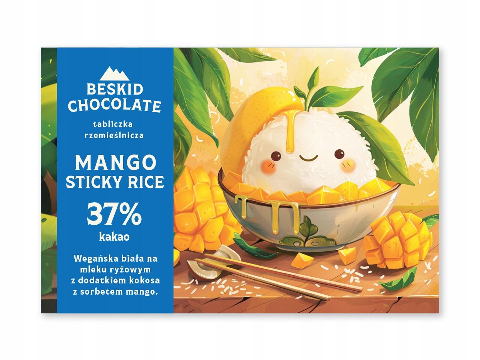 2x Čokoláda Bílá Mango Sticky Rice Beskid Chocolate