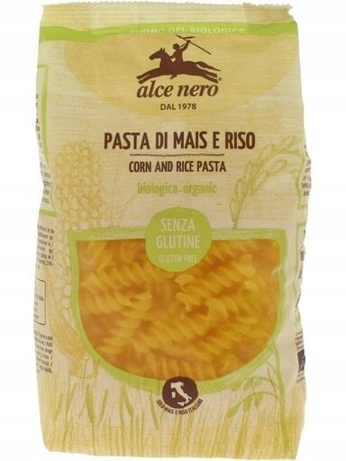 4x Alce Nero Těstoviny (kukuřičné rýžové) fusilli bezlepkové Bio 250 g