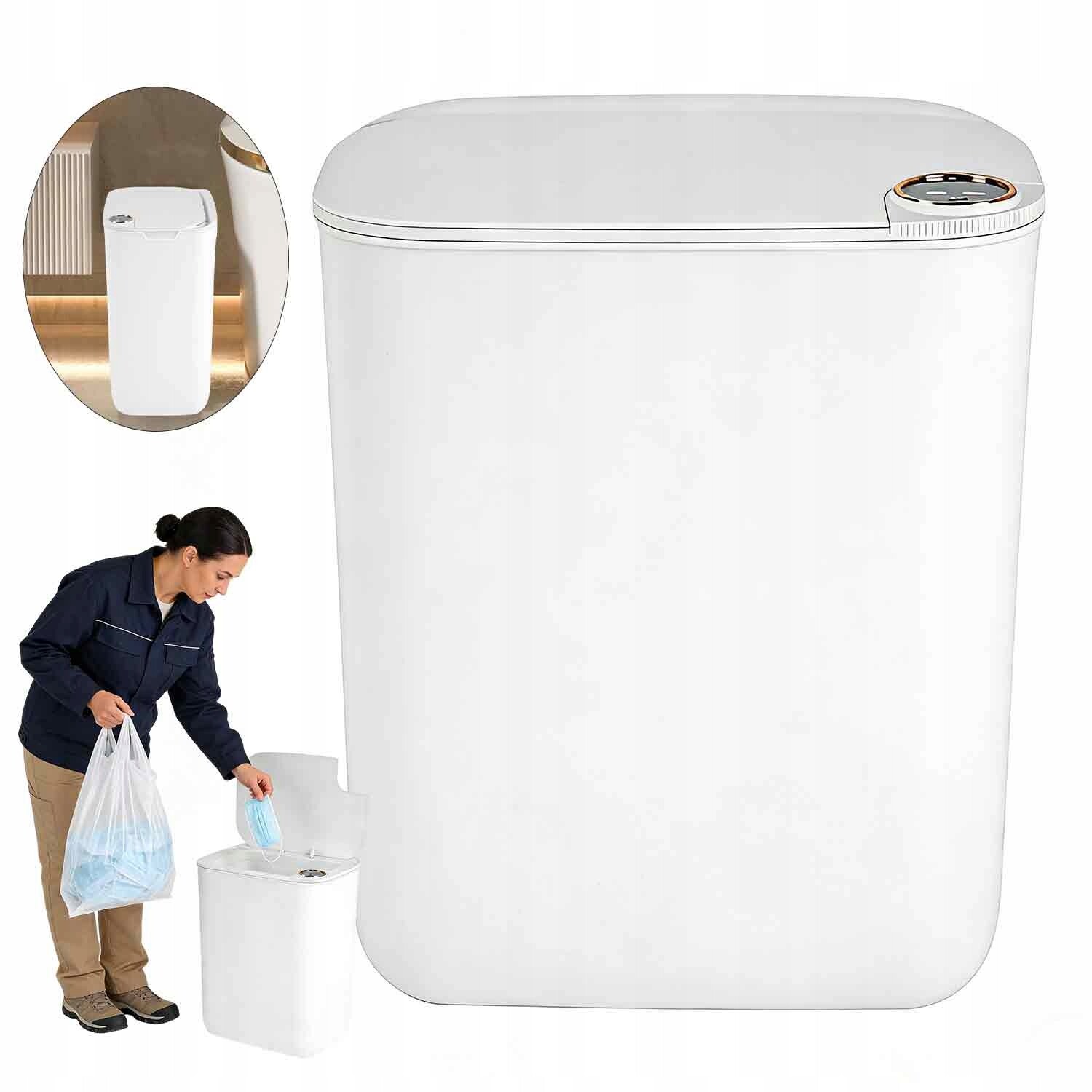 automatický odpadkový koš Bezdotykový odpadkový koš se senzorem pro domácnost, kancelář, 18 l