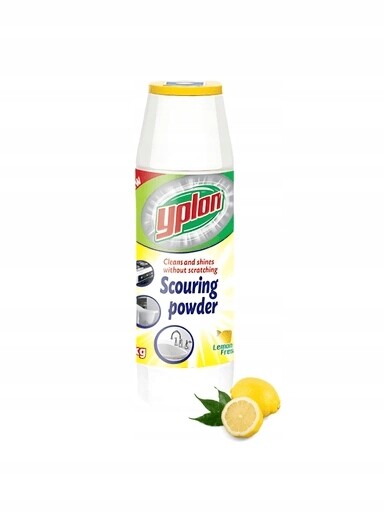 4x Prášek na drhnutí Yplon 1 kg Citron odstraňuje skvrny z usazenin. Účinný