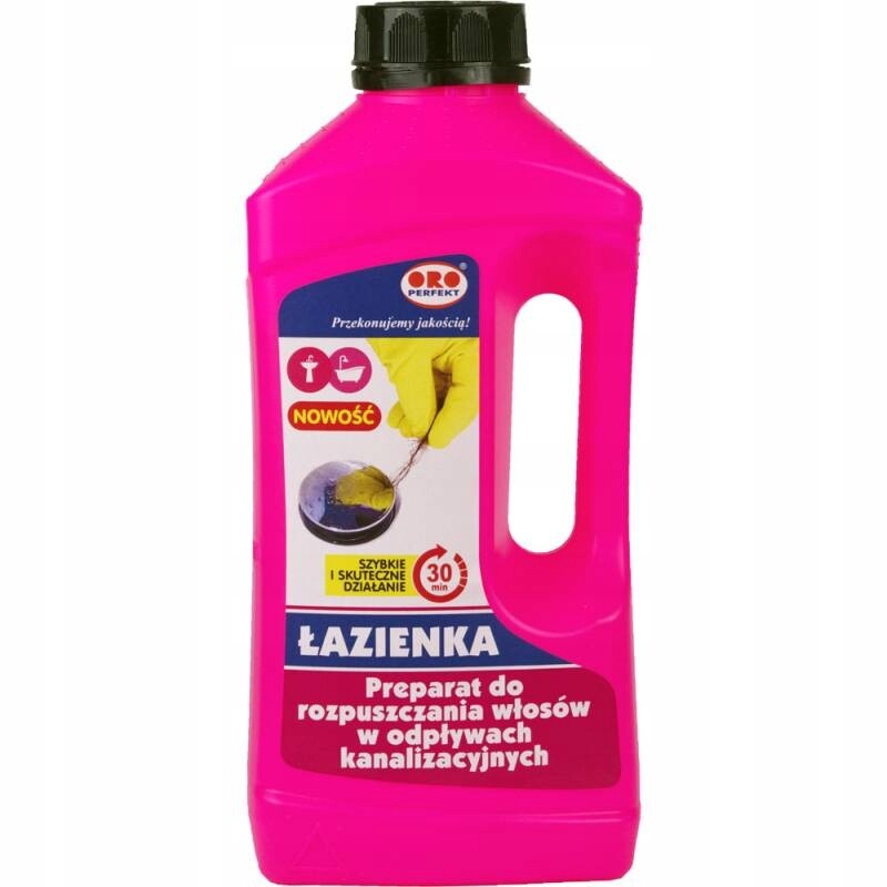 2x Oro Čisticí prostředek do koupelny 800 ml Rozpouští vlasy v odtokech