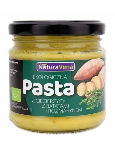 Pasta Z Cizrny A Batátů S Rozmarýnem Bio 185 g Naturavena