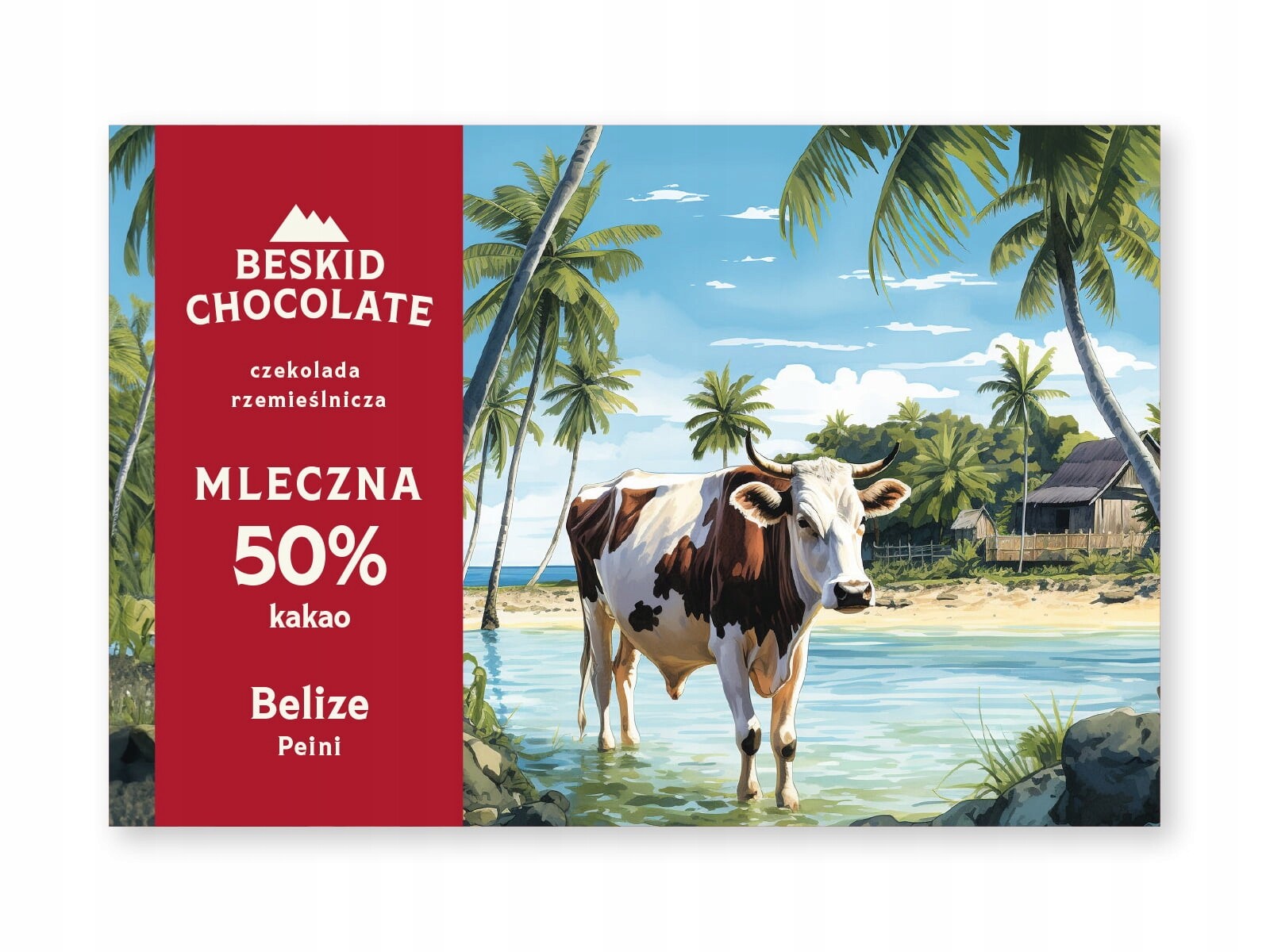 2x Čokoláda Mléčná Belize 50% Beskid Chocolate