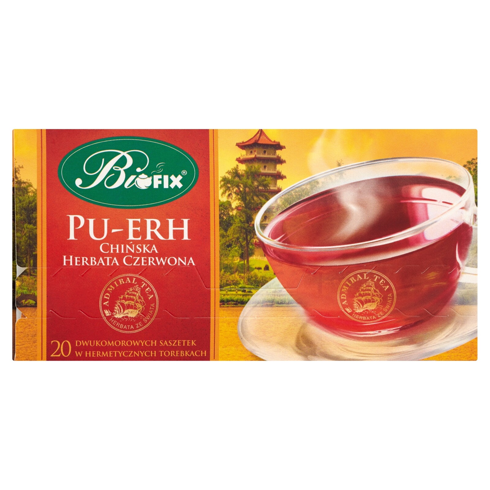 8x Bi Fix Pu-erh čínský čaj – 20 sáčků