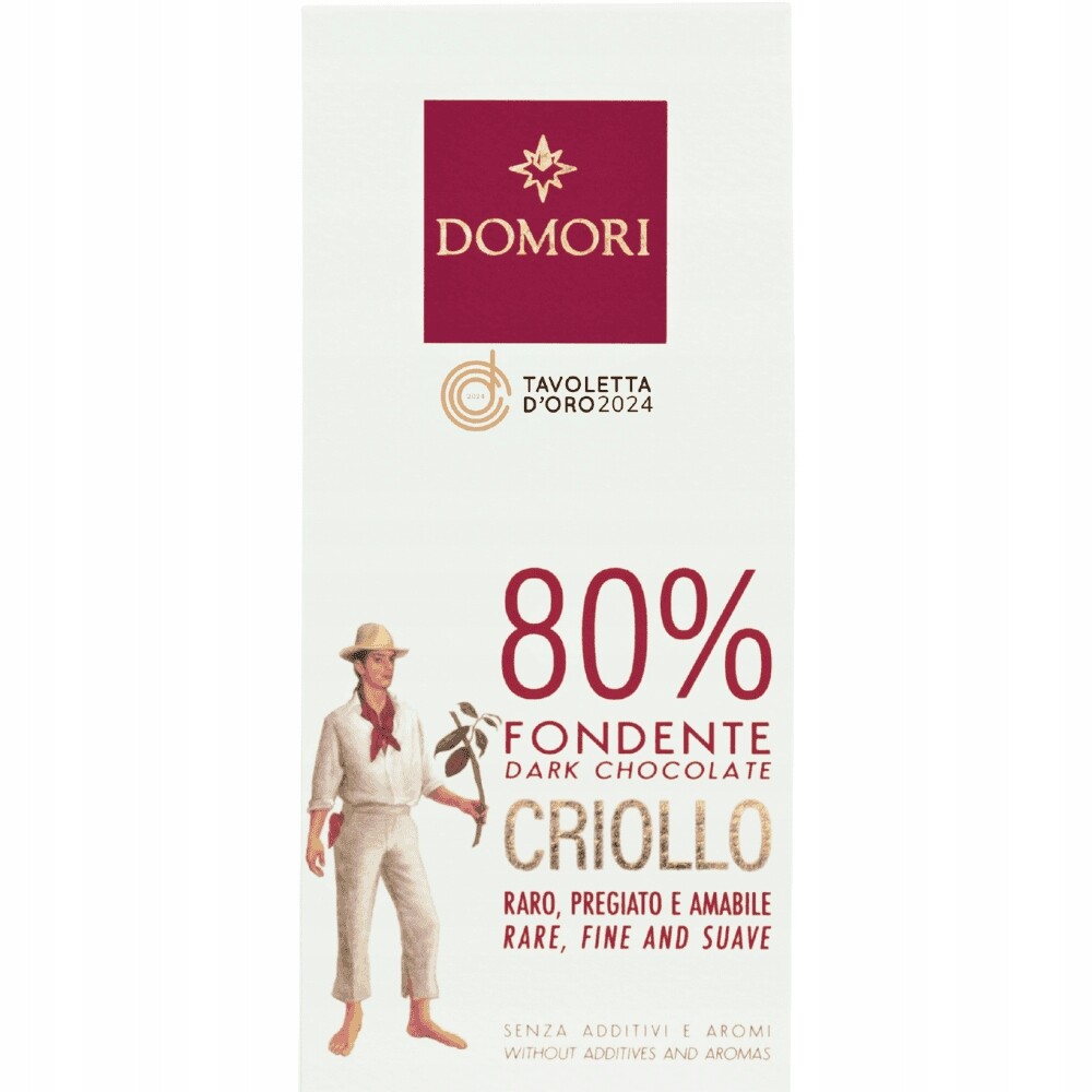 2x Domori tmavá čokoláda Criollo Blend 80% 50 g