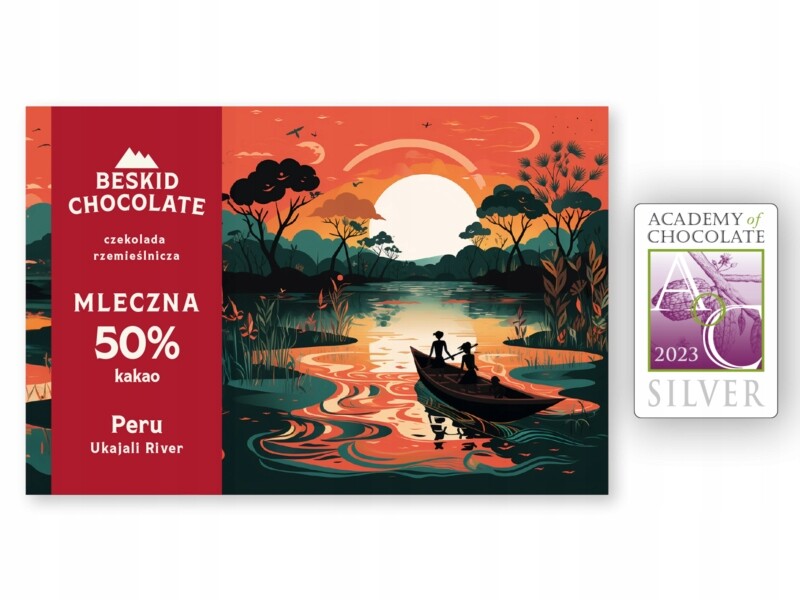 2x Čokoláda Mléčná Peru 50% Beskid Chocolate