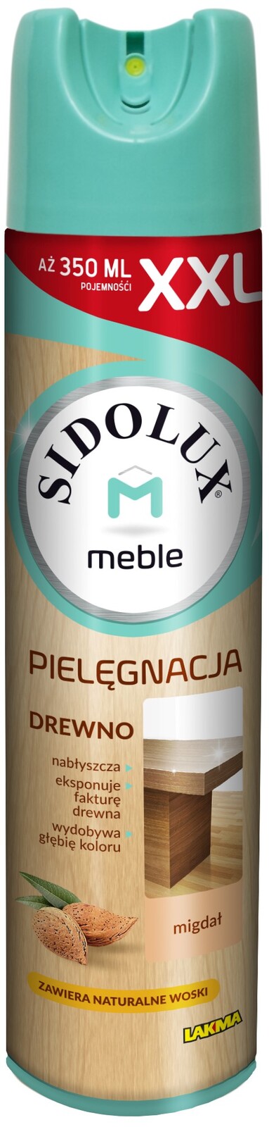 3X Sidolux, Sprej na nábytek, mandlový, 350 ml