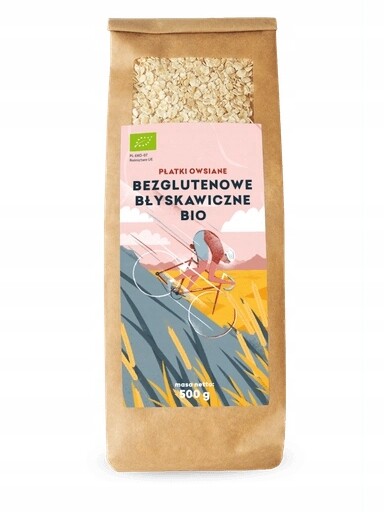 4x Žádné Ovesné vločky instantní bezlepkové Bio 500 g