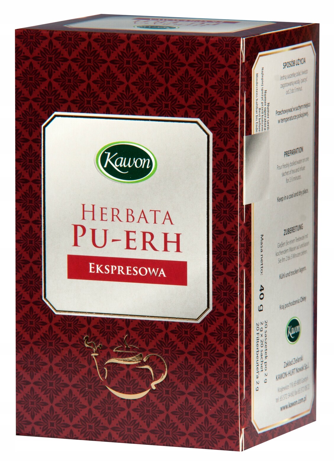 7 x Kawon Čaj Pu-Erh express 20 x 2 g
