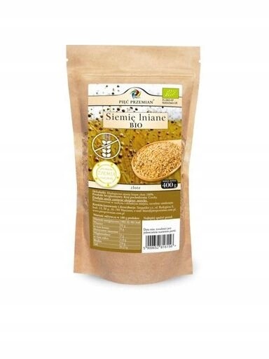 4x Pięć Przemian Lněné semínko zlaté Bio 400 g