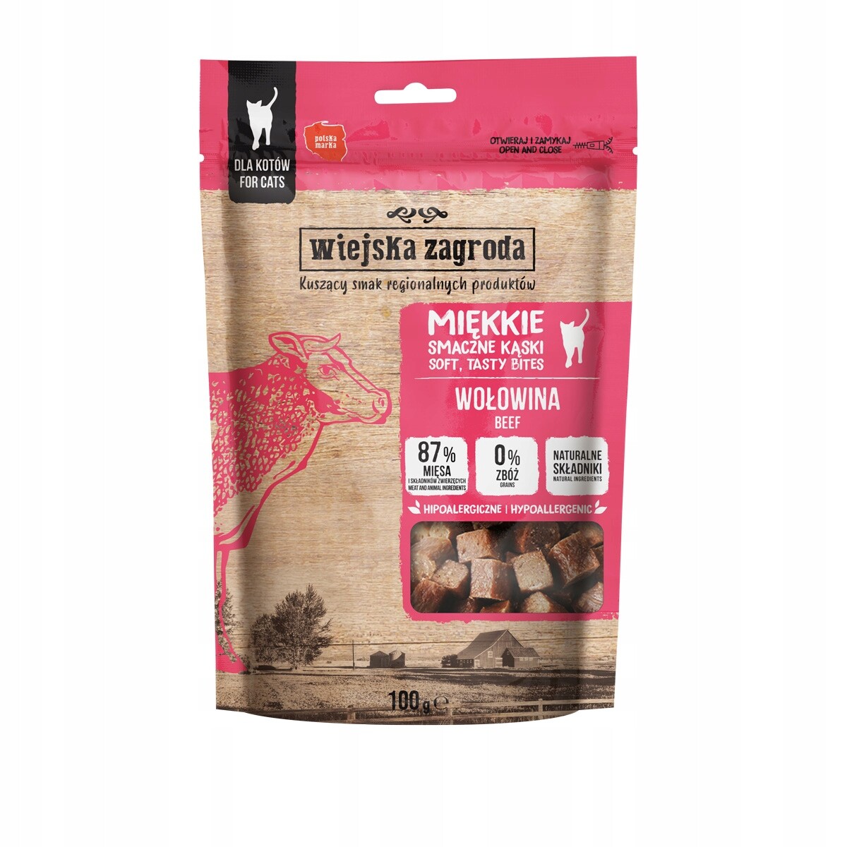 5x Wiejska Zagroda pamlsek pro kočky 100 g