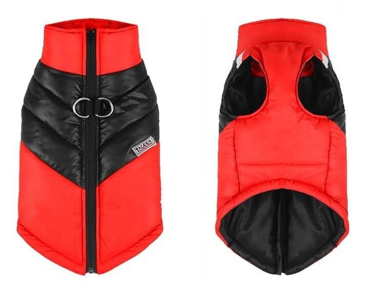 Zimní nepromokavá teplá bunda pro psa L červená, Tagoon