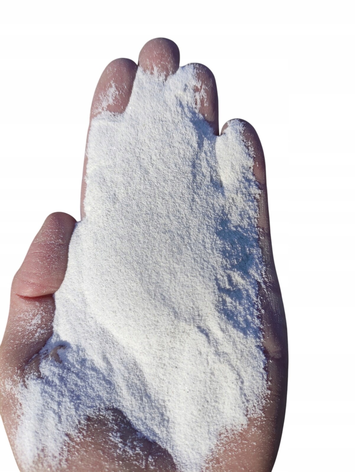 Písek Natural Vápenný Sněhově Bílý Nejbělejší Uhličitan Vápenatý FI.0,2mm 25K