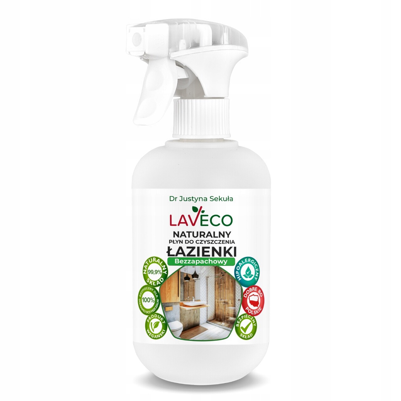 3X Laveco Přírodní čisticí prostředek do koupelny pom