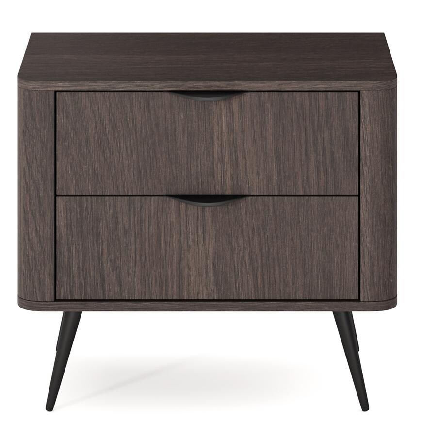 Noční stolek Veris G dub dunin/černá