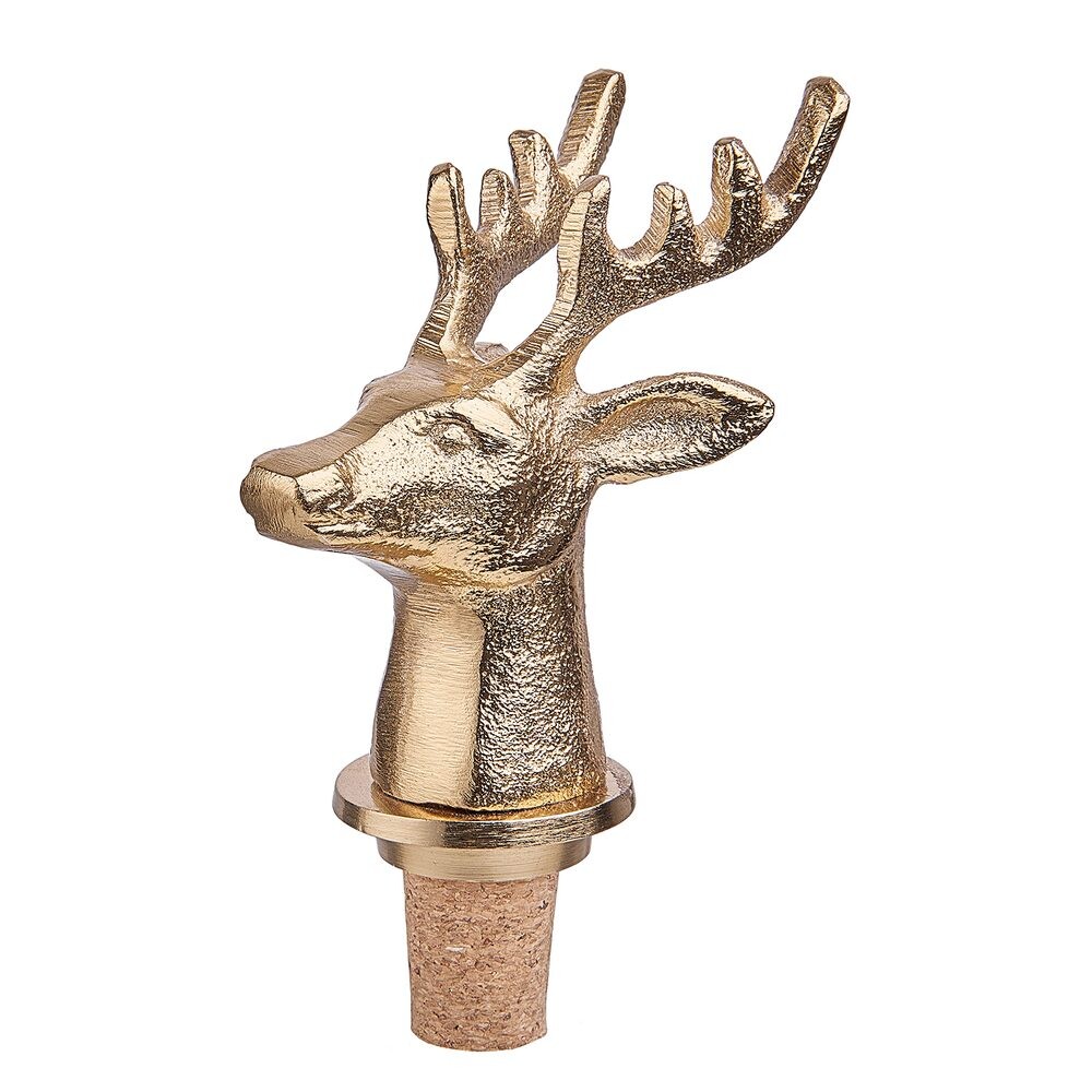 TOPPER Uzávěr na láhev jelen 10 cm - zlatá