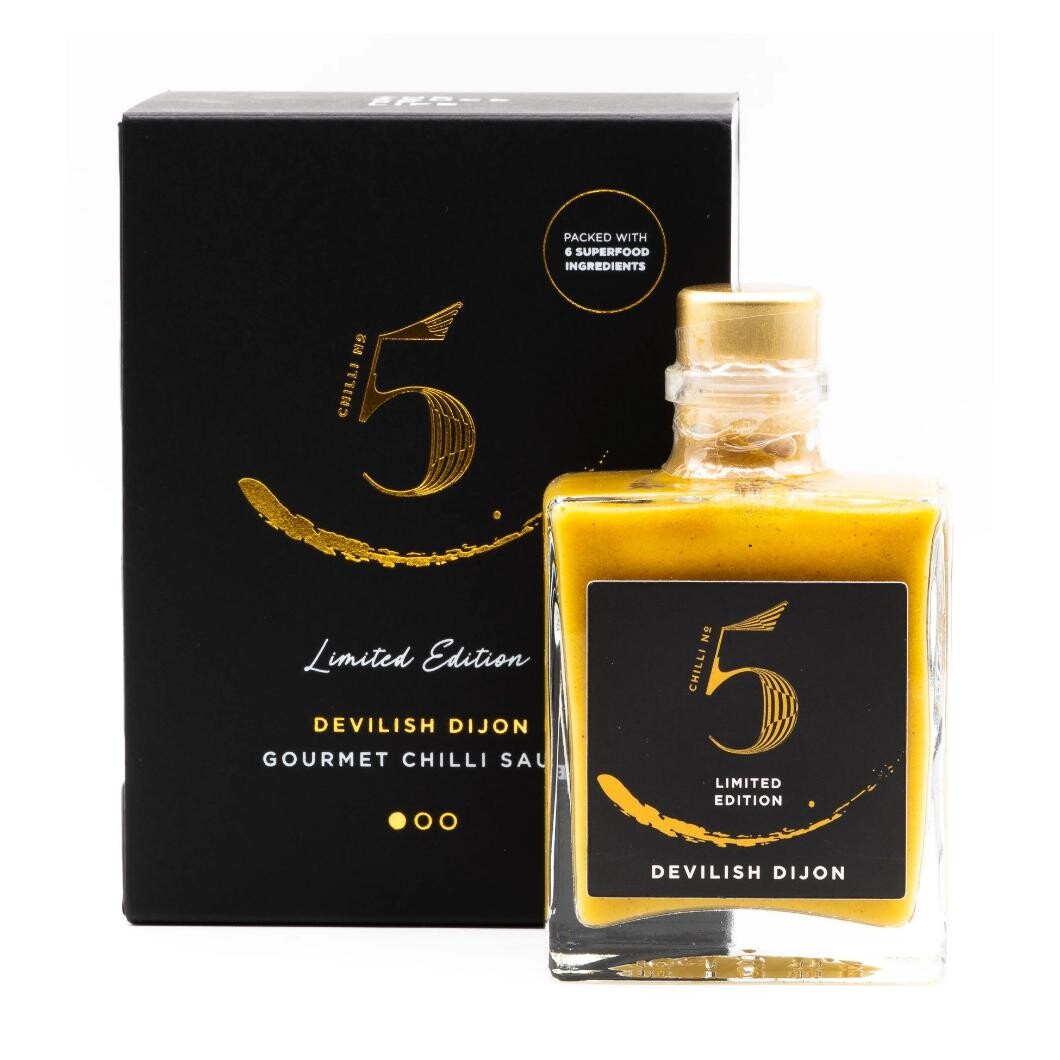 Chilli omáčka DEVILISH DIJON 100 ml, limitovaná edice, Chilli No5