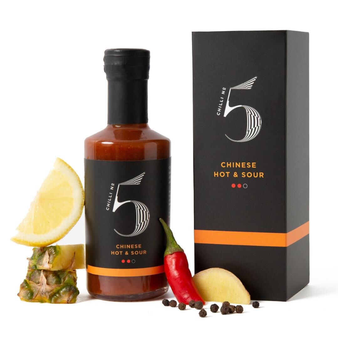Gurmánská chilli omáčka CHINESE HOT & SOUR 200 ml, Chilli No5