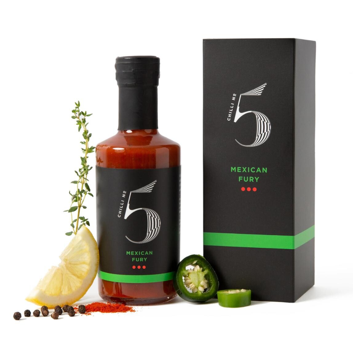 Gurmánská chilli omáčka MEXICAN FURY 200 ml, Chilli No5