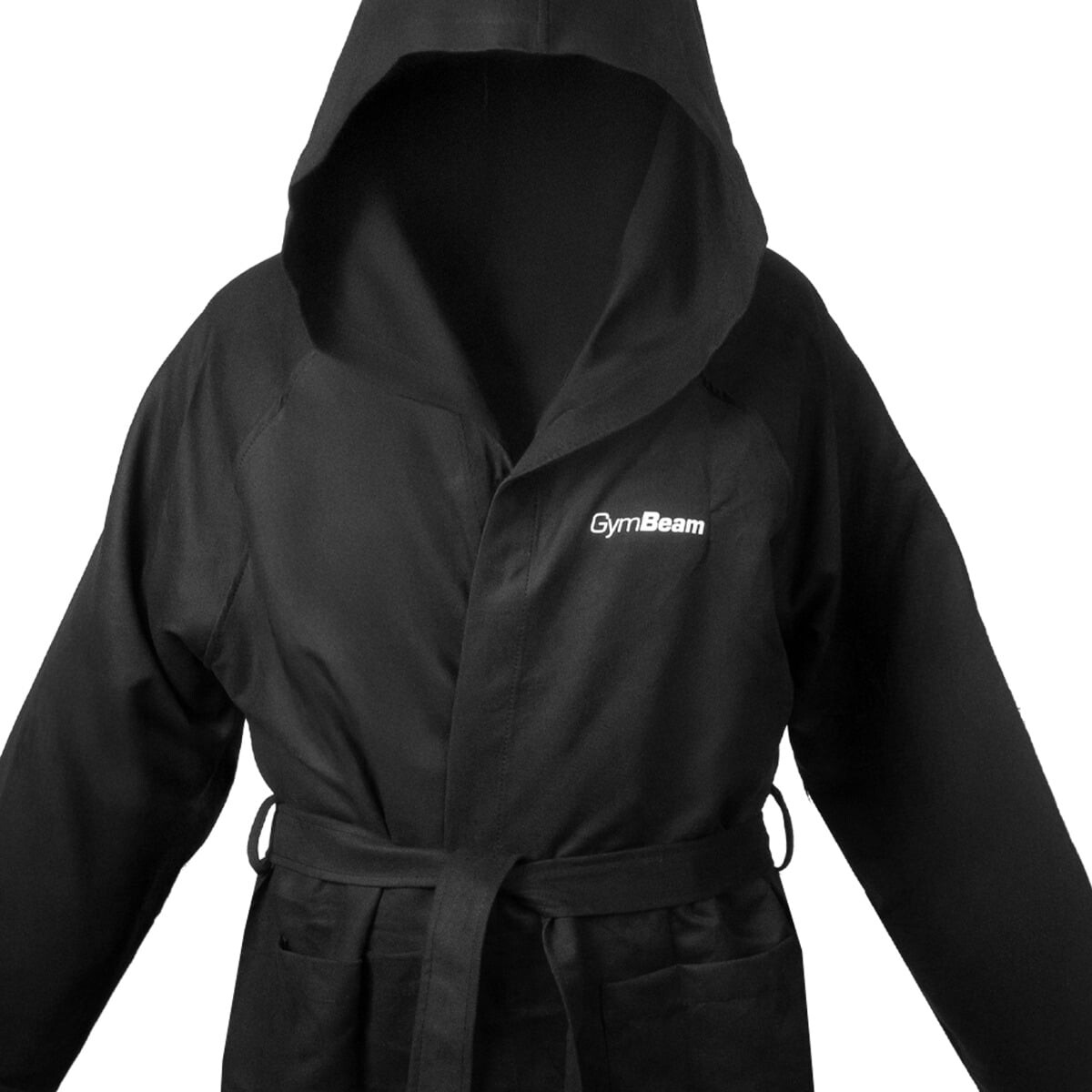 GymBeam Quick-Dry Bathrobe Black