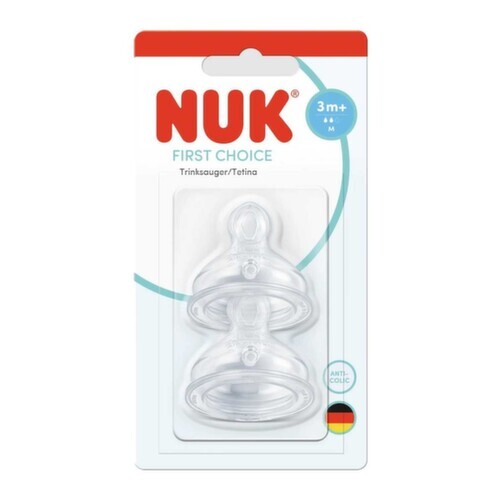 NUK First Choice savička vel.M 3+m 2ks