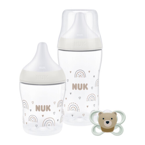 NUK Perfect Match kojenecké lahve a dudlík set 0-3+ m