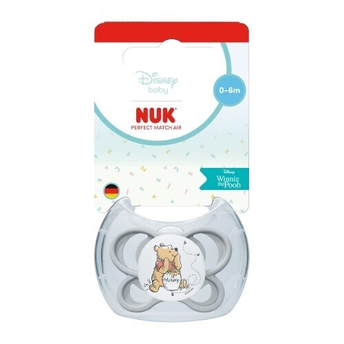 NUK Perfect Match AIR dudlík DISNEY Medvídek Pú 0-6 měsíců 1ks