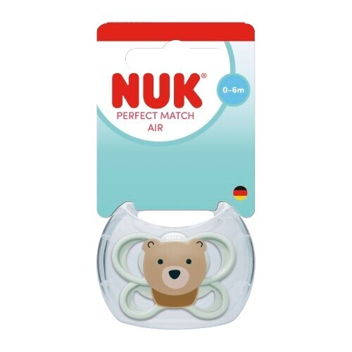 NUK Perfect Match AIR dudlík 0-6m 1ks mix barev