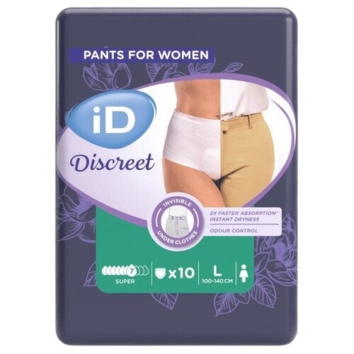 KALHOTKY ABSORPČNÍ ID PANTS INTIME LARGE SUPER BOKY 100-145CM,1395ML,PRODYŠNÉ,10KS