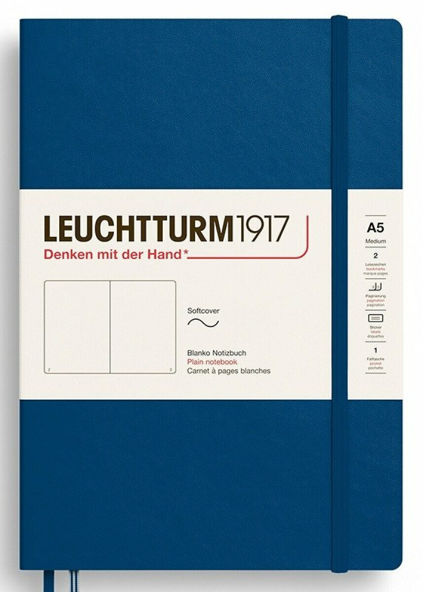 Zápisník Indigo Softcover Medium (A5) čistý - -