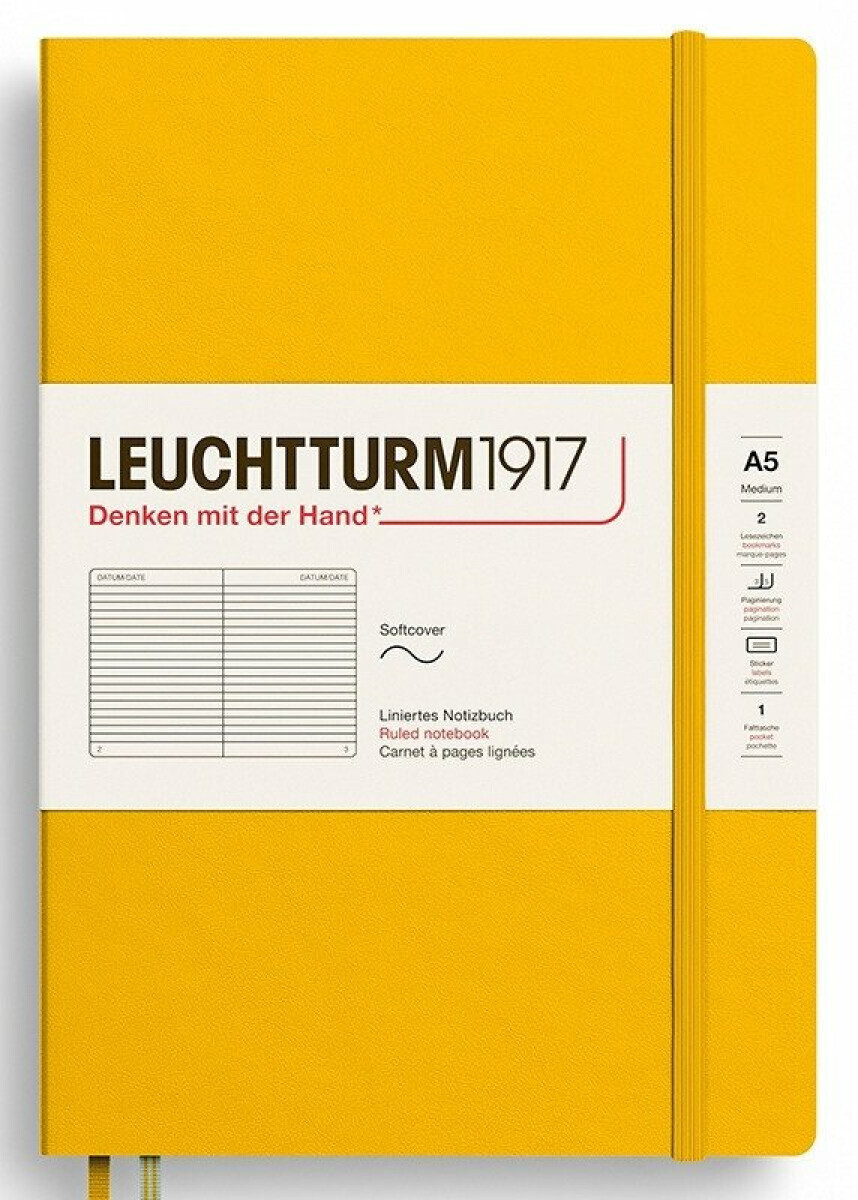 Zápisník Sunflower Softcover Medium (A5) linkovaný - -