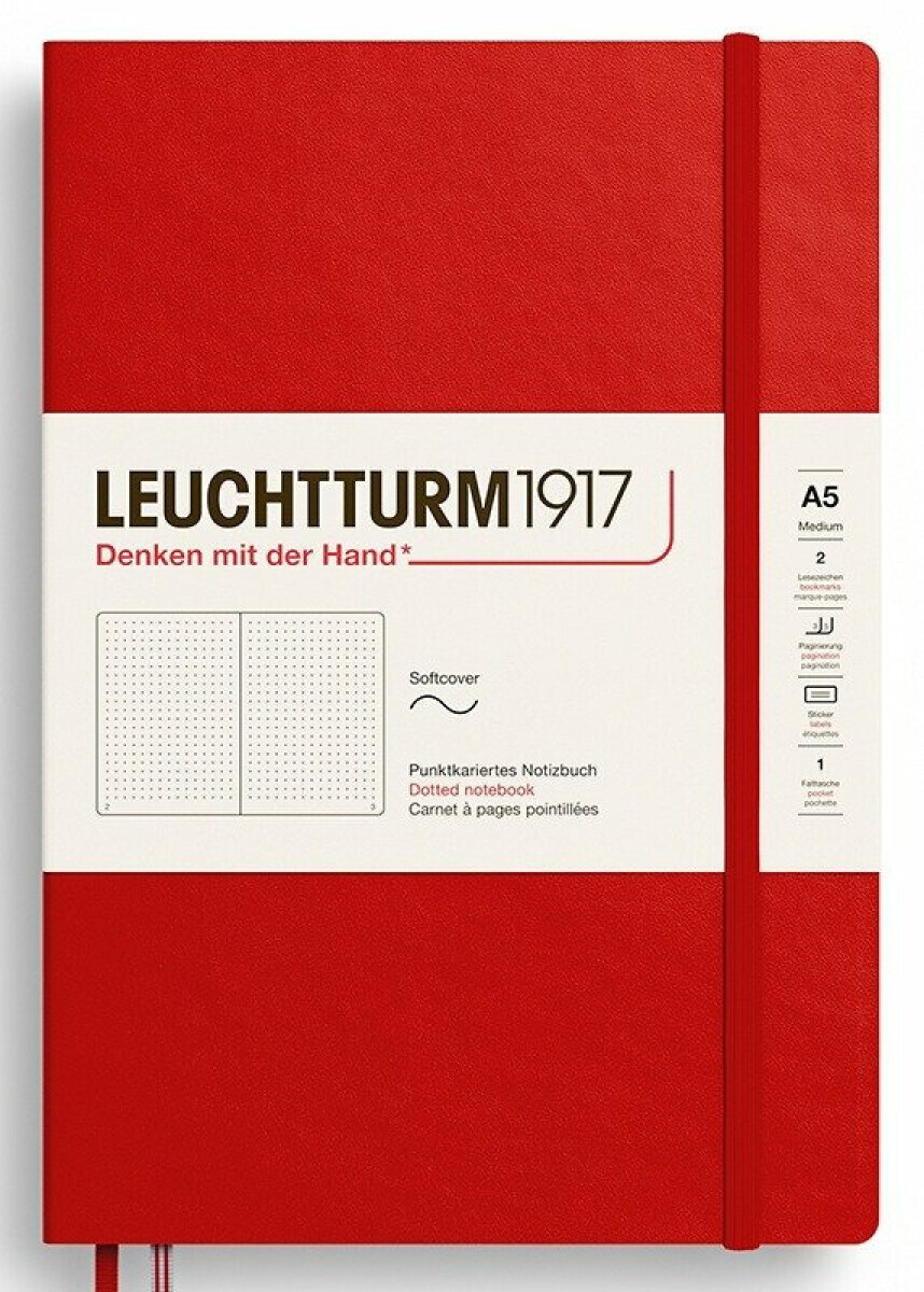 Zápisník Cherry Softcover Medium (A5) tečkovaný - -