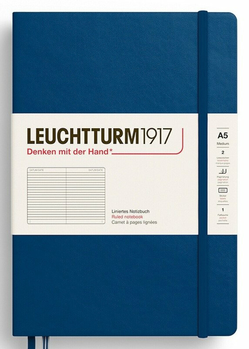 Zápisník Indigo Hardcover Medium (A5) linkovaný - -