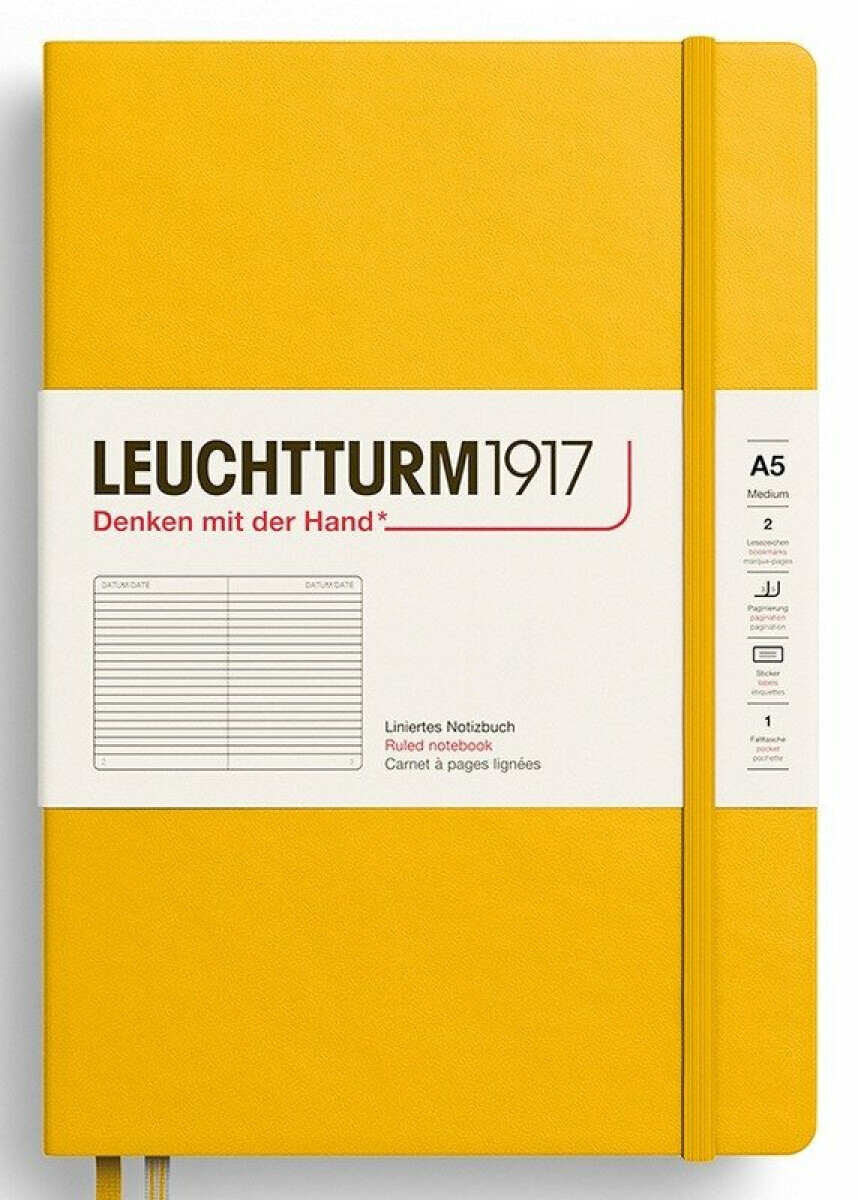 Zápisník Sunflower Hardcover Medium (A5) linkovaný - -