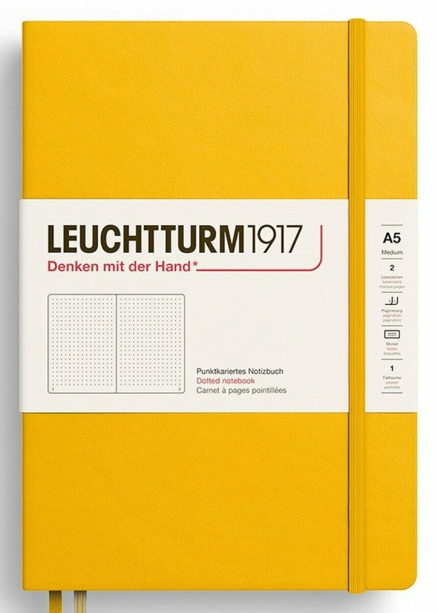 Zápisník Sunflower Hardcover Medium (A5) tečkovaný - -