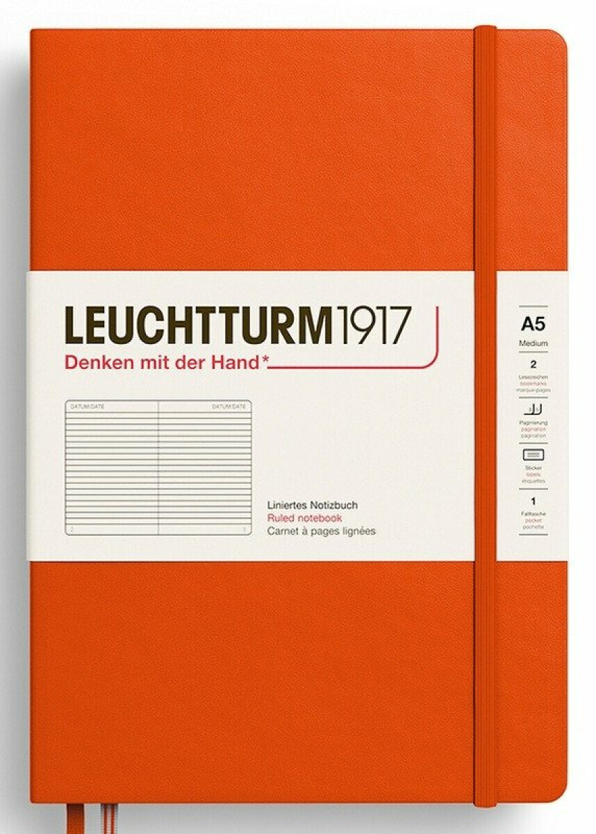 Zápisník Pumpkin Hardcover Medium (A5) linkovaný - -