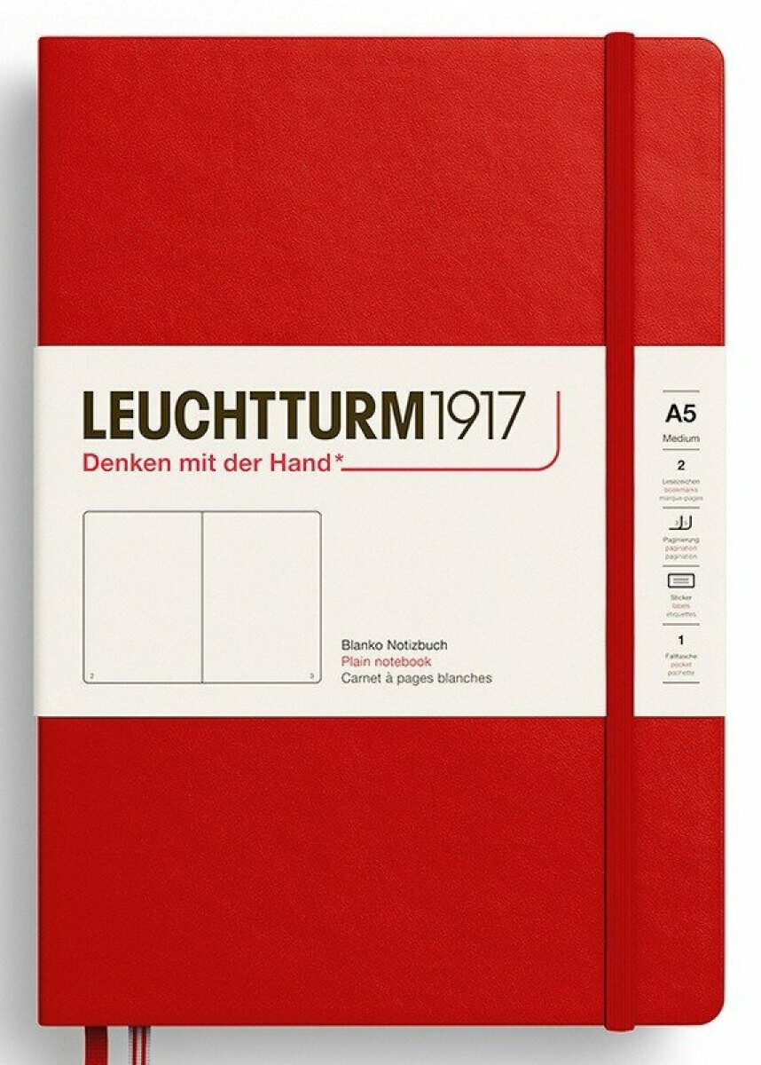 Zápisník Cherry Hardcover Medium (A5) čistý - -