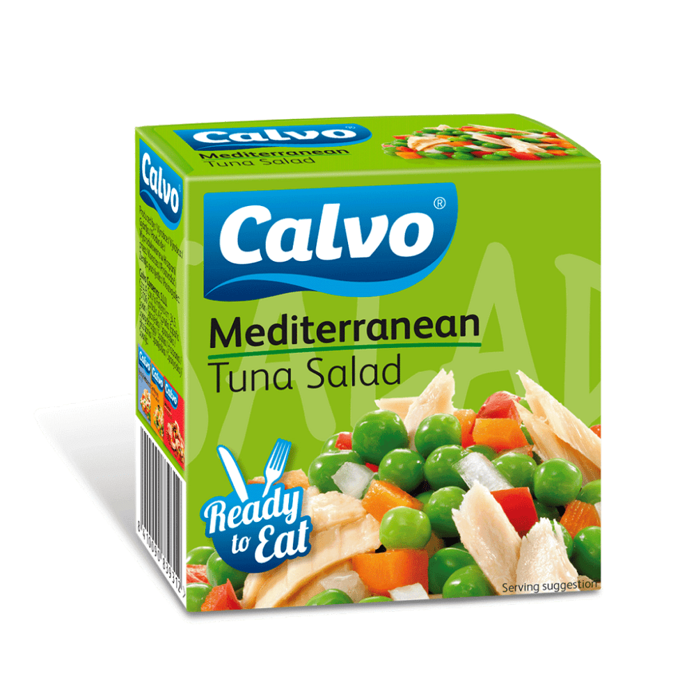 CALVO Středomořský salát s tuňákem 150 g, poškozený obal