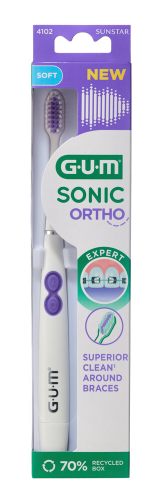 GUM ORTHO SONIC bateriový sonický