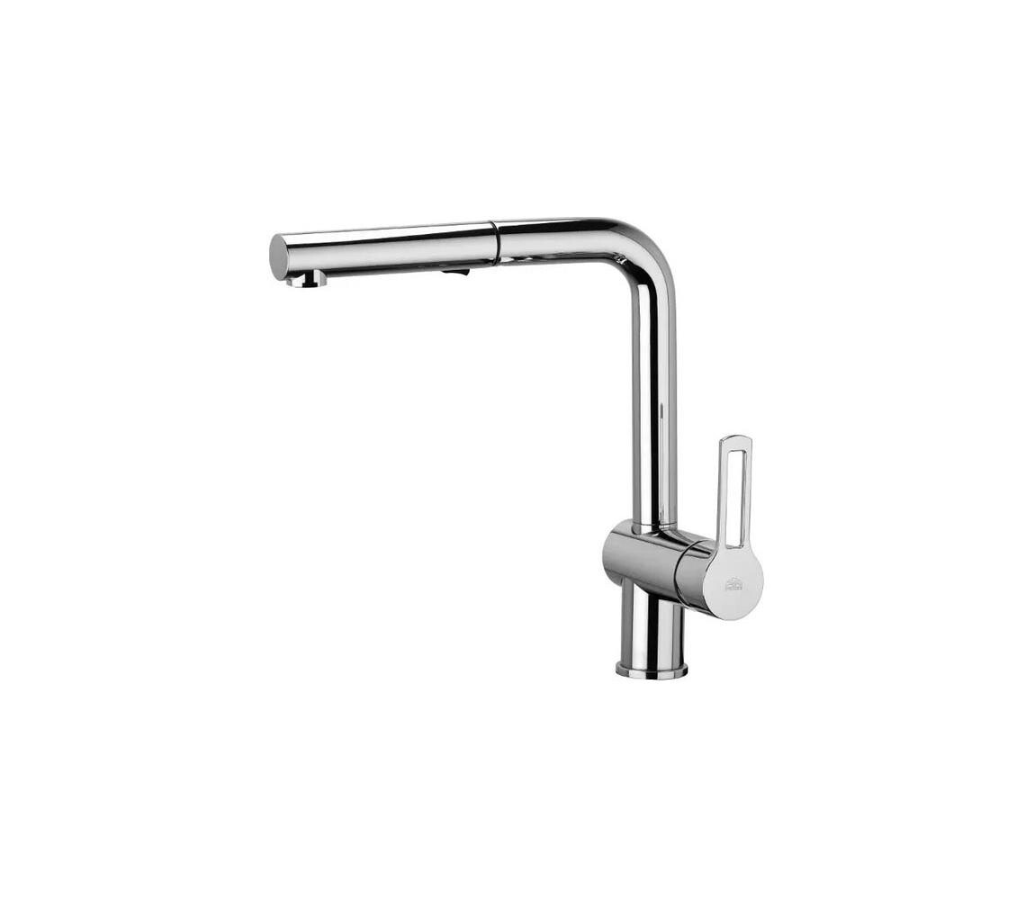 Paffoni - Dřezová baterie s vytahovací sprškou RINGO 29,2 cm RIN285CR