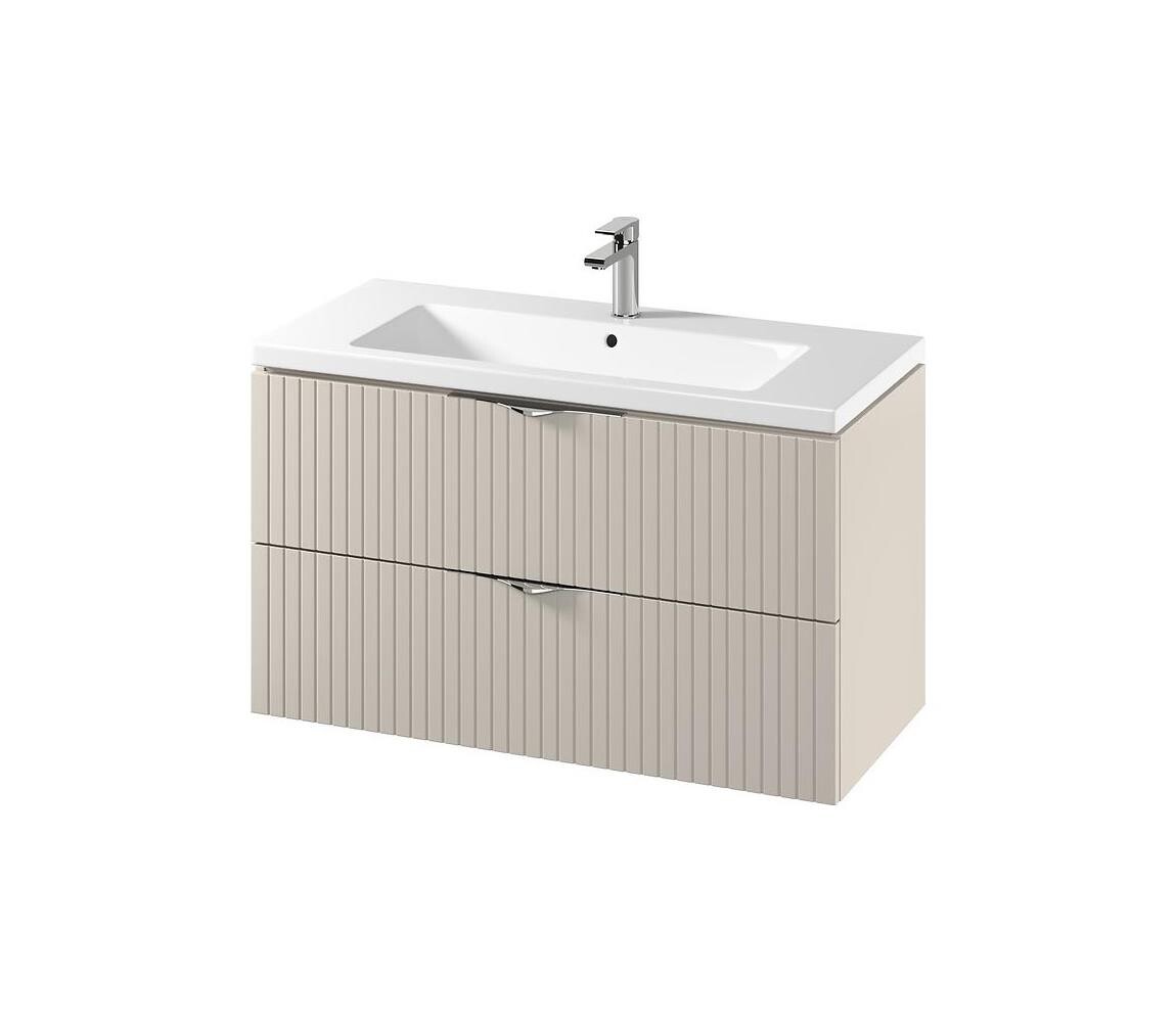Cersanit S801-548 - Závěsná koupel. skříňka s umyvadlem TIRSO 100x45 cm béžová S801-548