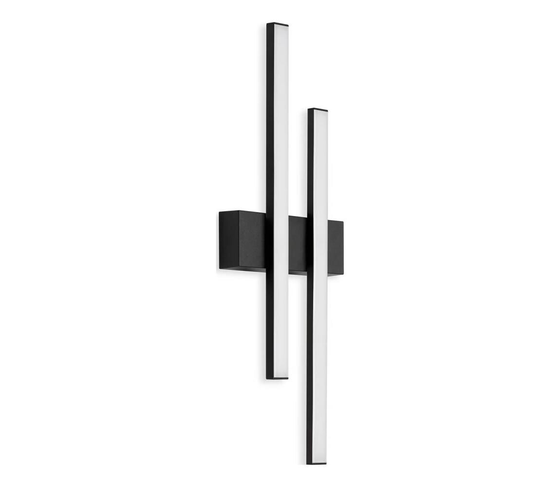 Telefunken - LED Venkovní nástěnné svítidlo 2xLED/4W/230V IP44 černá 313005TF