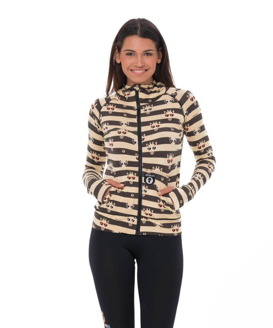 Dámská mikina 69SLAM GIRAFFE STRIPES BAMBOO (GRBGFS-BB) L